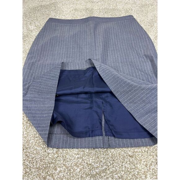 Brooks Brothers 346 women classic skirt grey striped size 10 - Picture 7 of 7